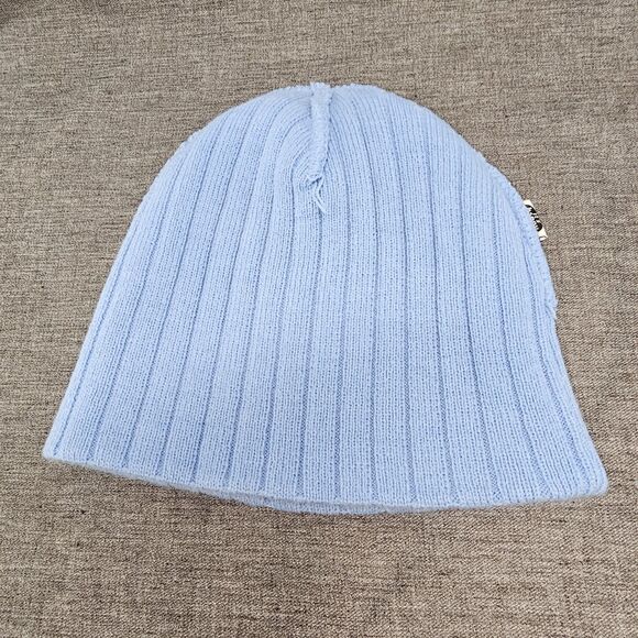 Jim Benton Happy Bunny Beanie Blue Knit “You're Just a Sissy” Acrylic Hat - Picture 8 of 11